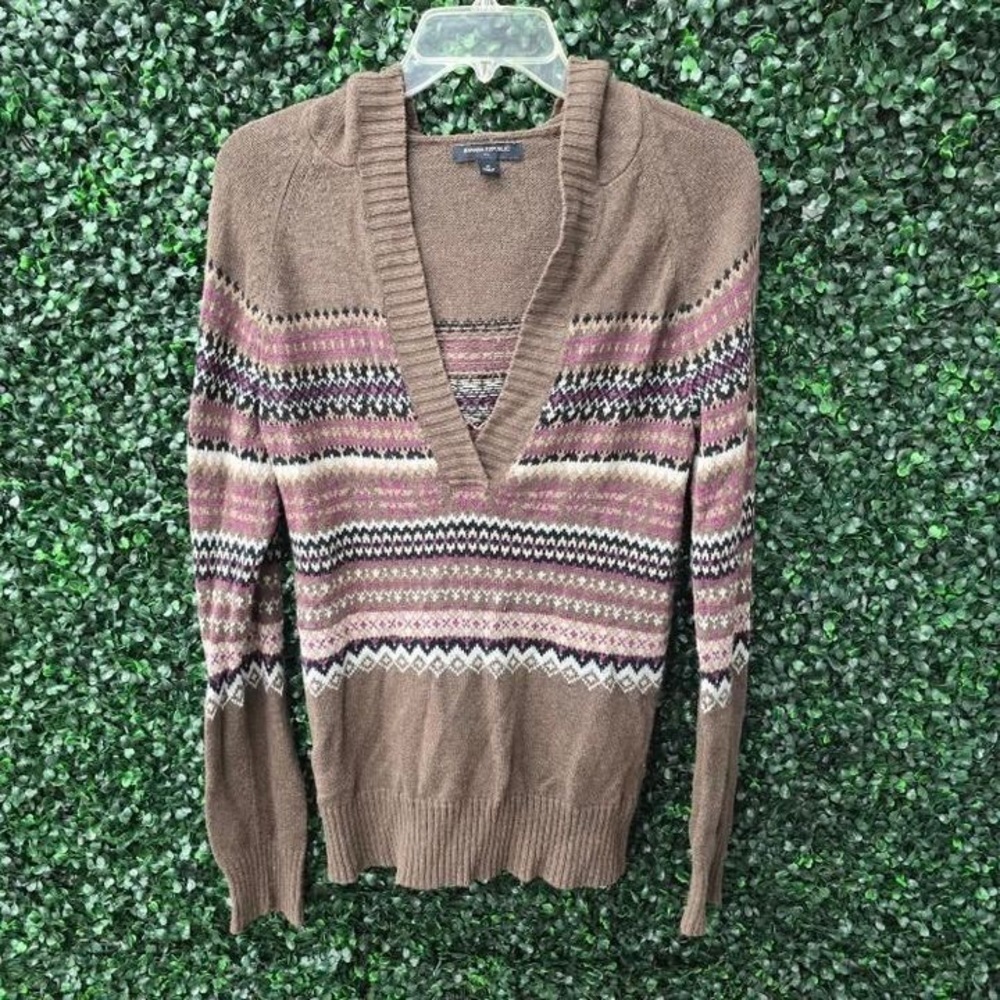 Banana Republic Women's Geometric Sweater Hoodie - Size M